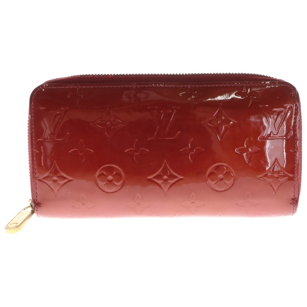 LOUIS VUITTON(ルイヴィトン) ヴェルニ ジッピーウォレット ロングウォレット 長財布 レッド パテント M91981 ゴールド金具 レディース