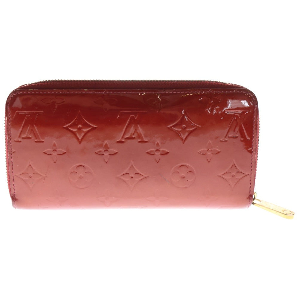 LOUIS VUITTON(ルイヴィトン) ヴェルニ ジッピーウォレット ロングウォレット 長財布 レッド パテント M91981 ゴールド金具 レディース