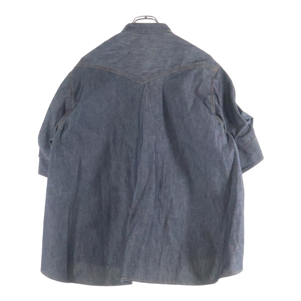 Sacai(サカイ) 24AW カーディガン ドッキング 半袖 デニムジャケット