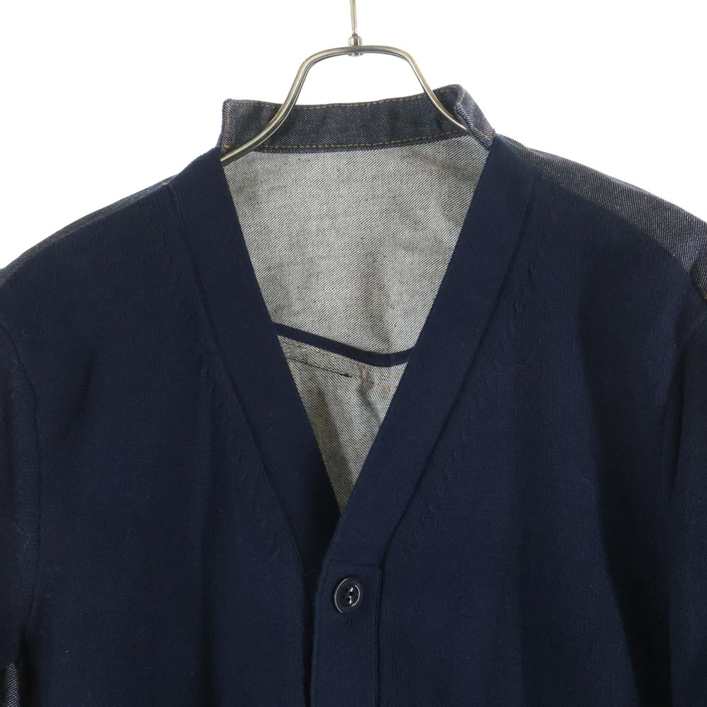 Sacai(サカイ) 24AW カーディガン ドッキング 半袖 デニムジャケット