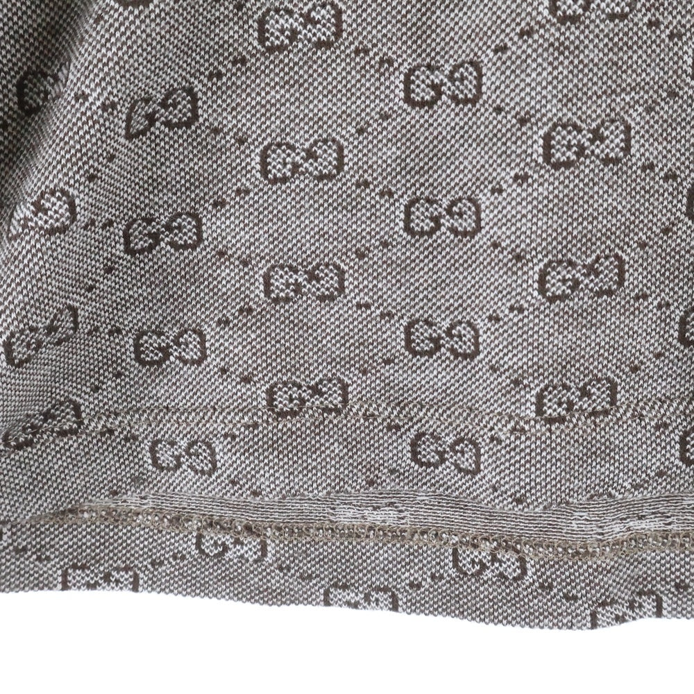 GUCCI(グッチ) GG総柄 コットン 半袖 ポロシャツ ブラウン 251623 レディース