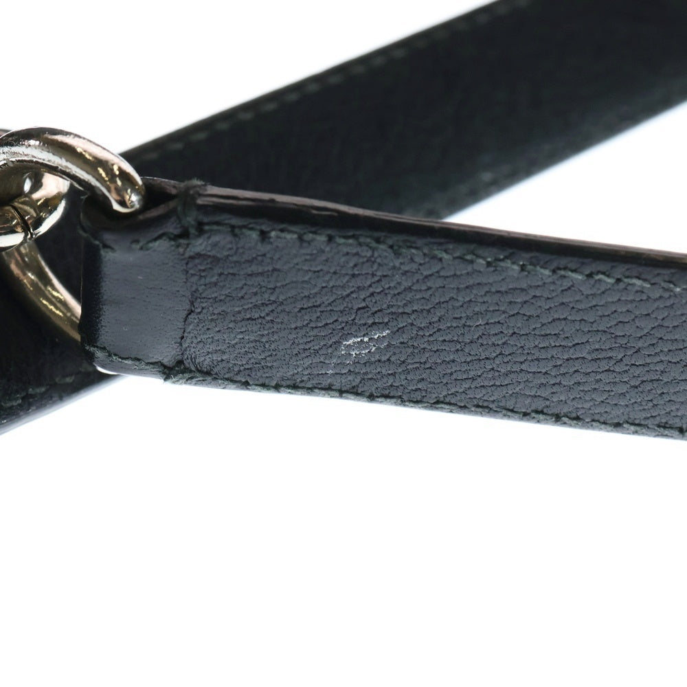 Christian Dior(クリスチャンディオール) レディディオール ウルトラ カナージュ レザー チェーンショルダー トートバッグ シルバー金具 ブラック レディース