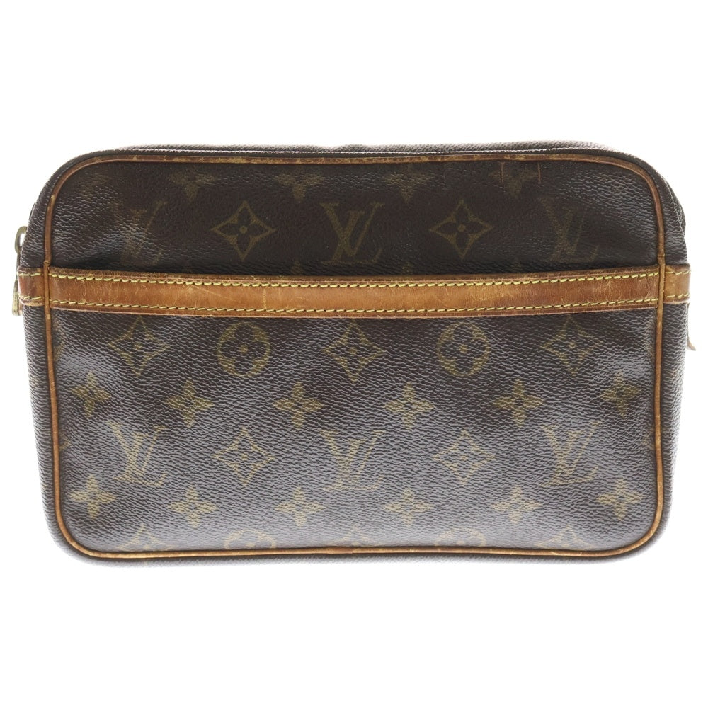 LOUIS VUITTON(ルイヴィトン) モノグラム コンピエーニュ23 ブラウン PVC クラッチバッグ M51847 レディース