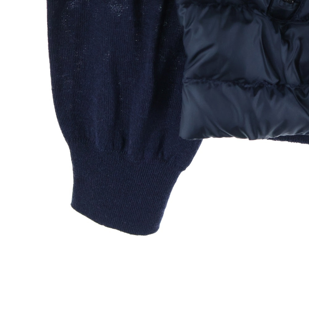 HERNO(ヘルノ) ダウン切替ニットカーディガン ブルゾン ネイビー MC0008U-70025-9290