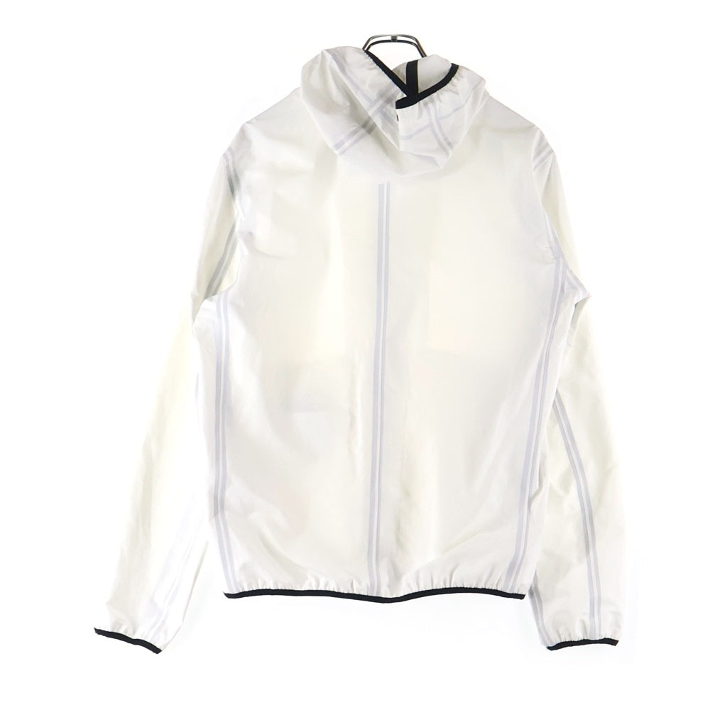 HERNO(ヘルノ) ウォーターレペレント ポリエステル ソリッド ダブルジップ ヨットパーカー フーデッド ナイロンジャケット ホワイト GI0154U-19339-1100
