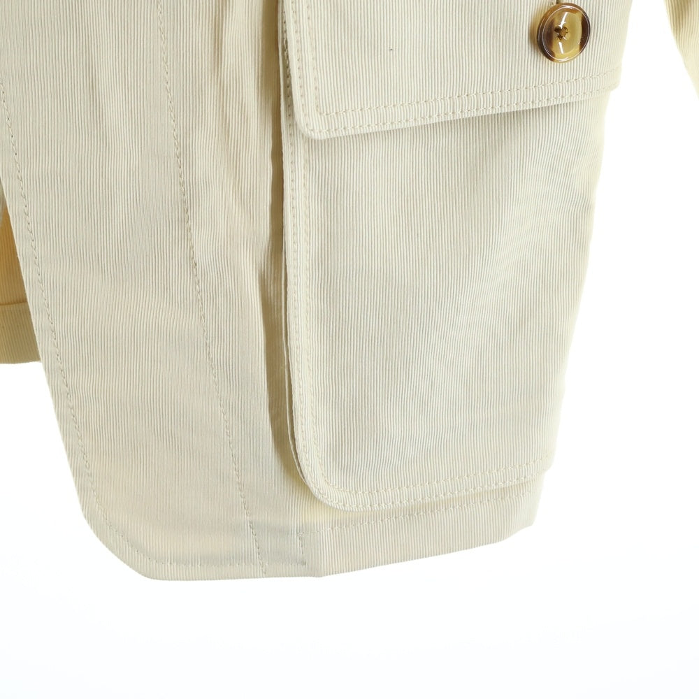 TOM FORD(トムフォード) コットンツイル 3B ハンティング テーラードジャケット アイボリー