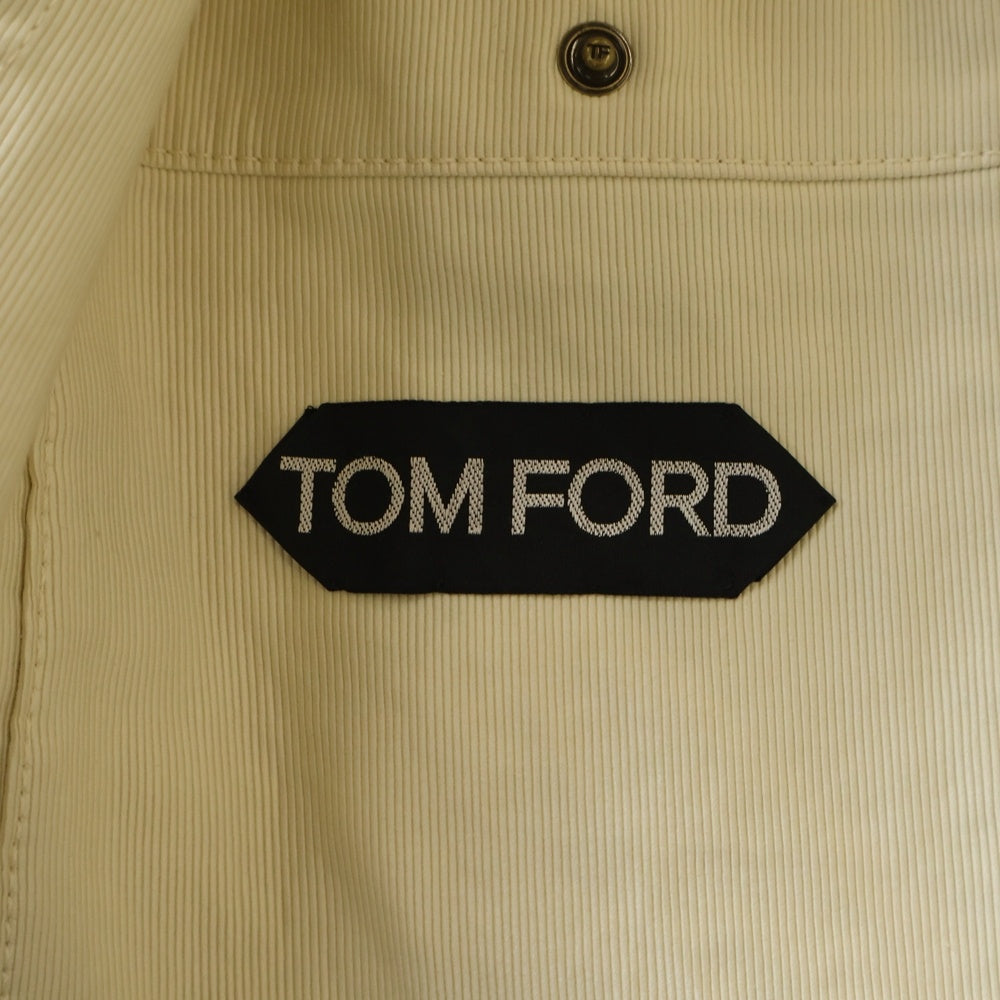 TOM FORD(トムフォード) コットンツイル 3B ハンティング テーラードジャケット アイボリー