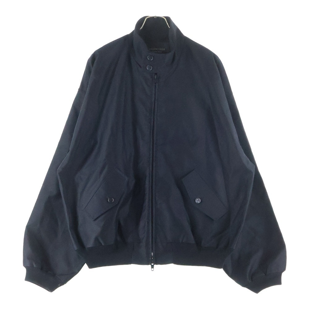 BALENCIAGA(バレンシアガ) 24SS GARDE-ROBE ハリントン ジップアップブルゾン スタンドカラージャケット ブラック 773092 TPP07