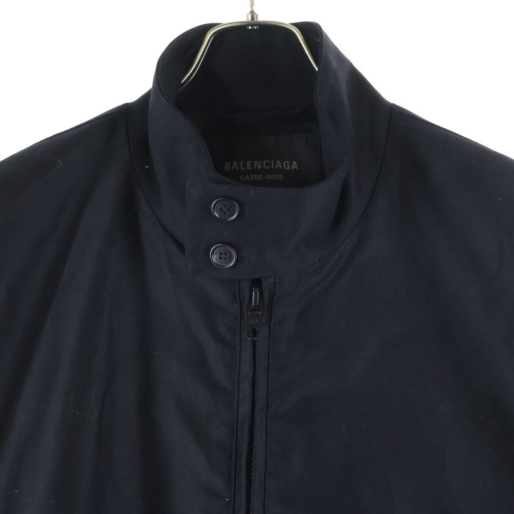 BALENCIAGA(バレンシアガ) 24SS GARDE-ROBE ハリントン ジップアップブルゾン スタンドカラージャケット ブラック 773092 TPP07