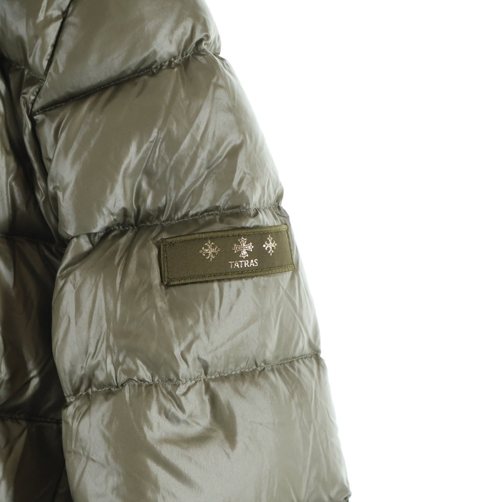 TATRAS(タトラス) BABILA バビラ フーデッド ジップアップ ダウン ロング ジャケット コート カーキ レディース LTA19A4693