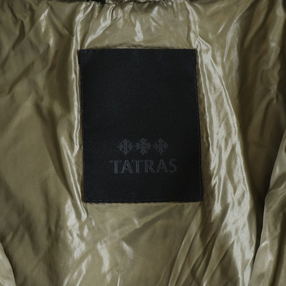 TATRAS(タトラス) BABILA バビラ フーデッド ジップアップ ダウン ロング ジャケット コート カーキ レディース LTA19A4693