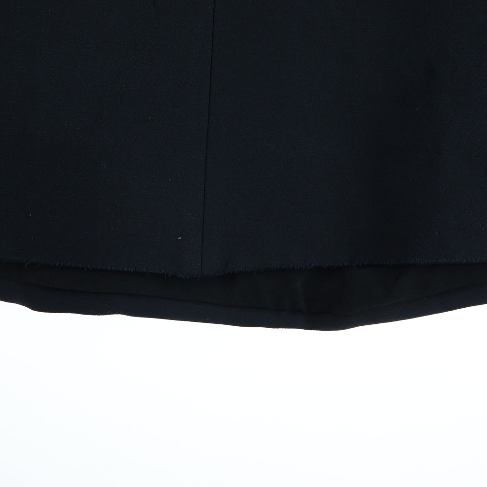 Christian Dior(クリスチャンディオール) シルク混 ウール フレア ロング スカート ブラック レディース 221J84S1166