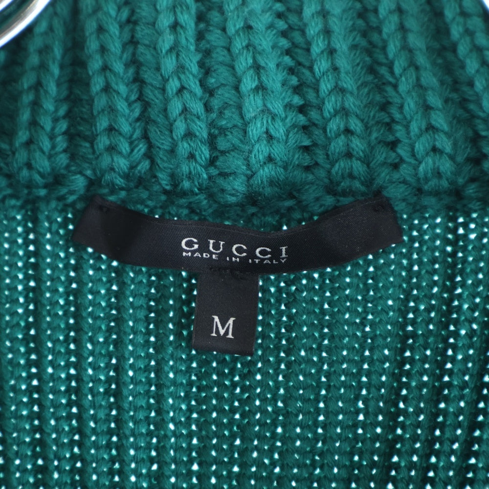 GUCCI(グッチ) 厚手 ウール ニット グリーン #M レディース