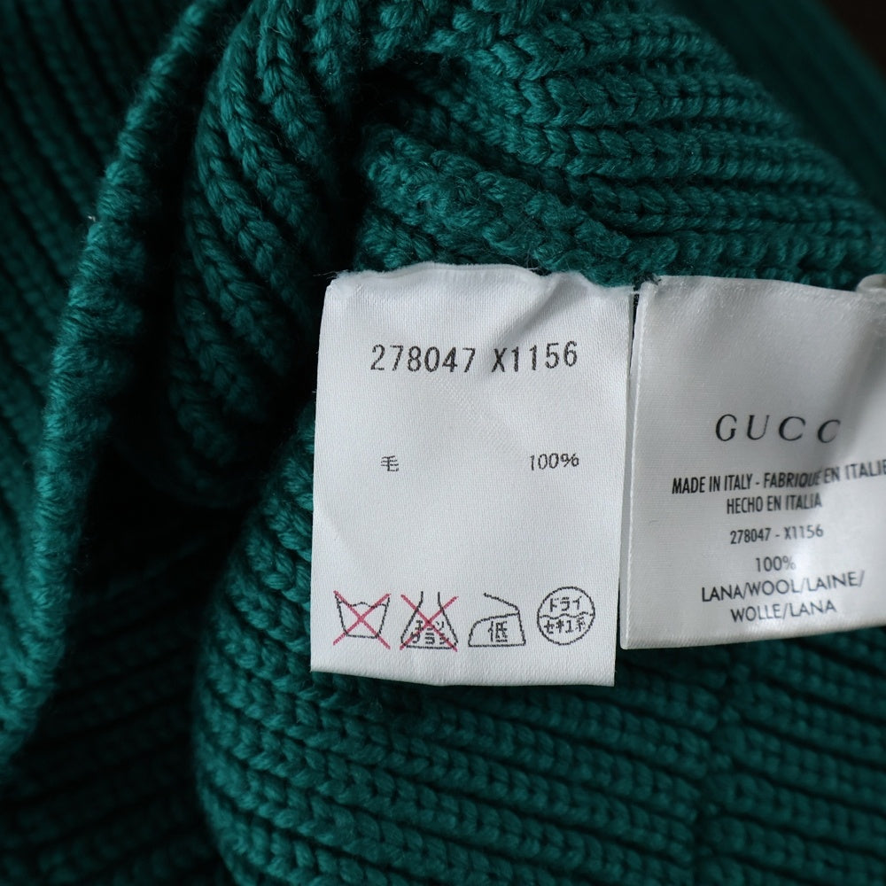 GUCCI(グッチ) 厚手 ウール ニット グリーン #M レディース