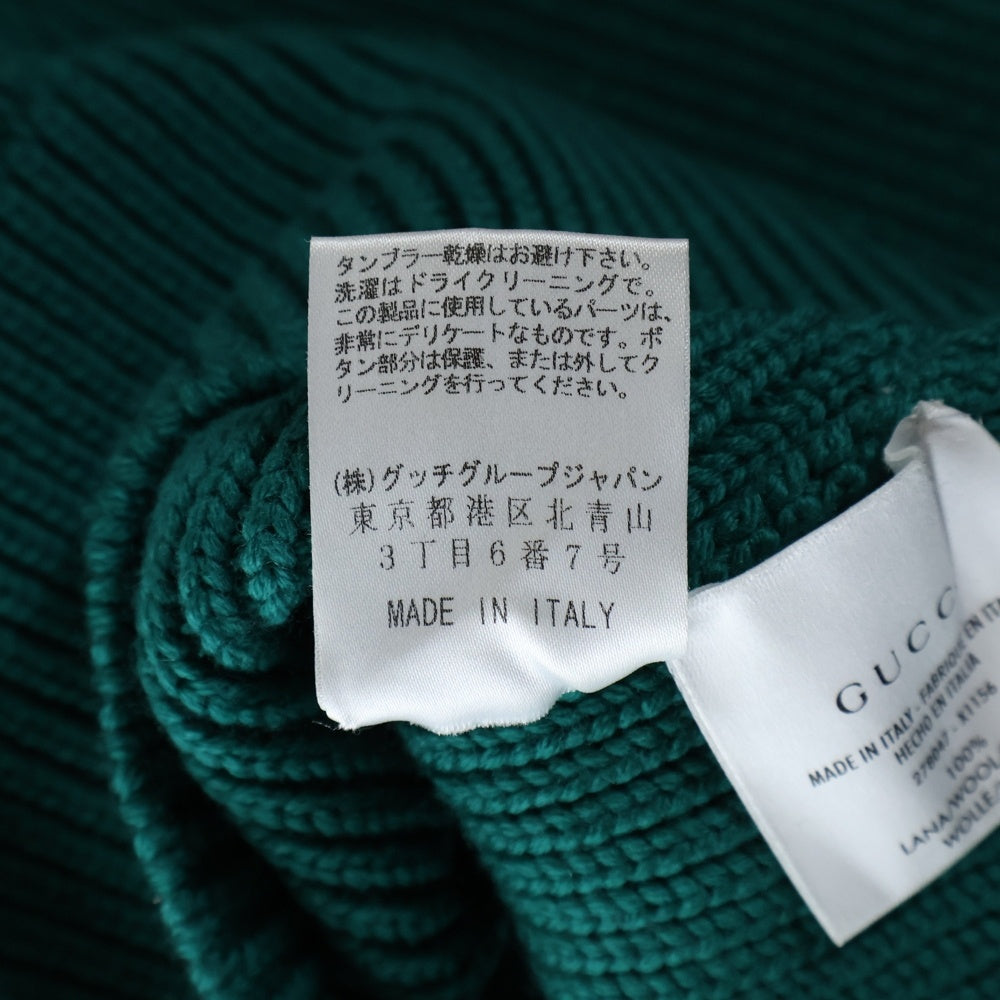 GUCCI(グッチ) 厚手 ウール ニット グリーン #M レディース