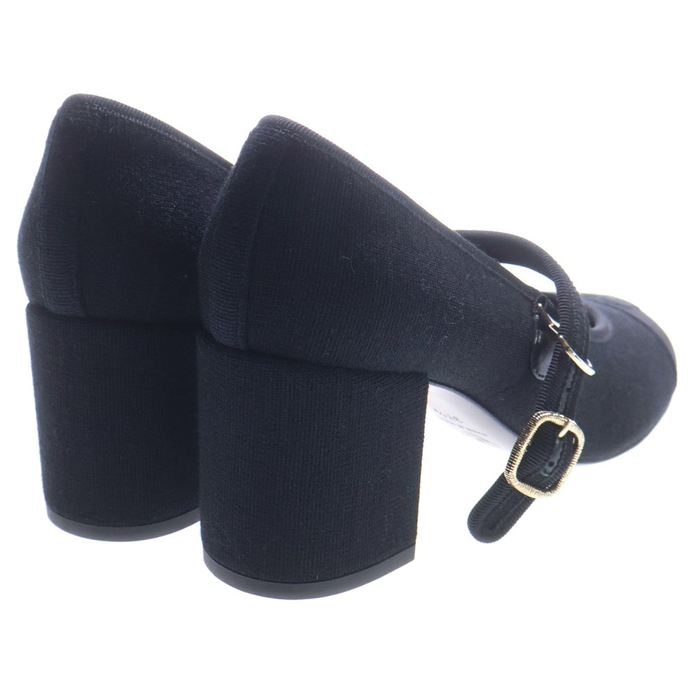 CHANEL(シャネル) パンプス メリージェーン ブラック キャンバス