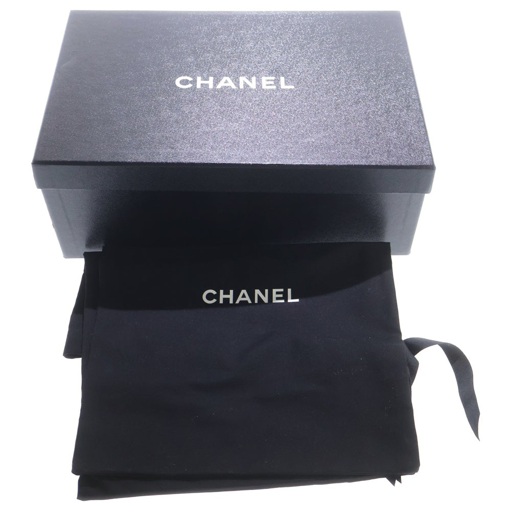 CHANEL(シャネル) パンプス メリージェーン ブラック キャンバス ヒール 靴 レディース