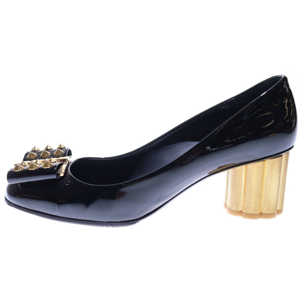Salvatore Ferragamo(サルヴァトーレ フェラガモ) ヴァラ パンプス ブラック パテント レザー レディース