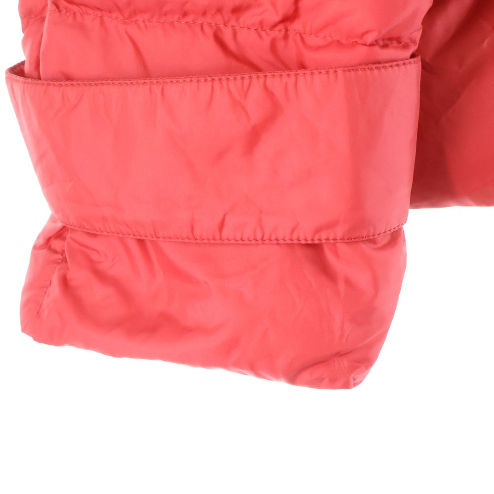 Salvatore Ferragamo(サルヴァトーレ フェラガモ) スタンドカラー スナップボタン ラグランスリーブ ダウンジャケット レッド レディース