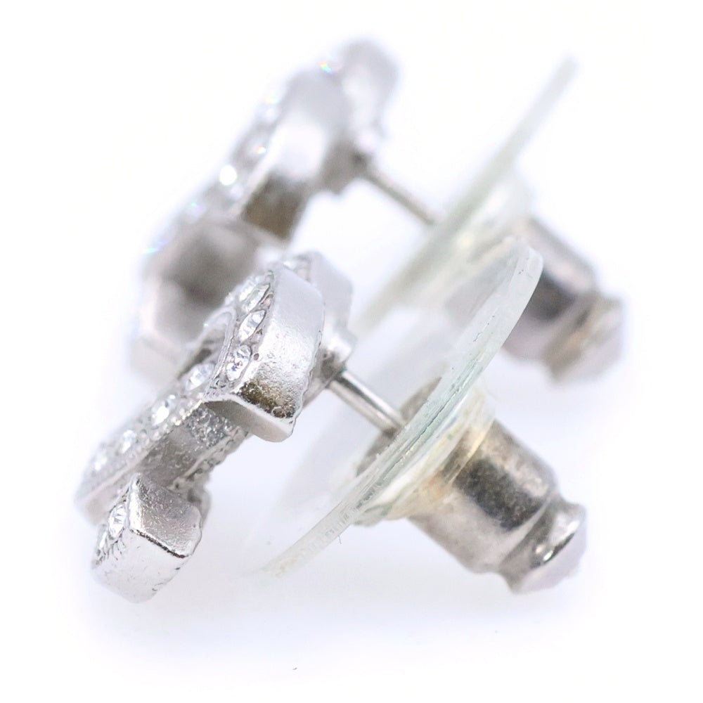 CHANEL(シャネル) ココマーク ラインストーン ピアス シルバー F22V