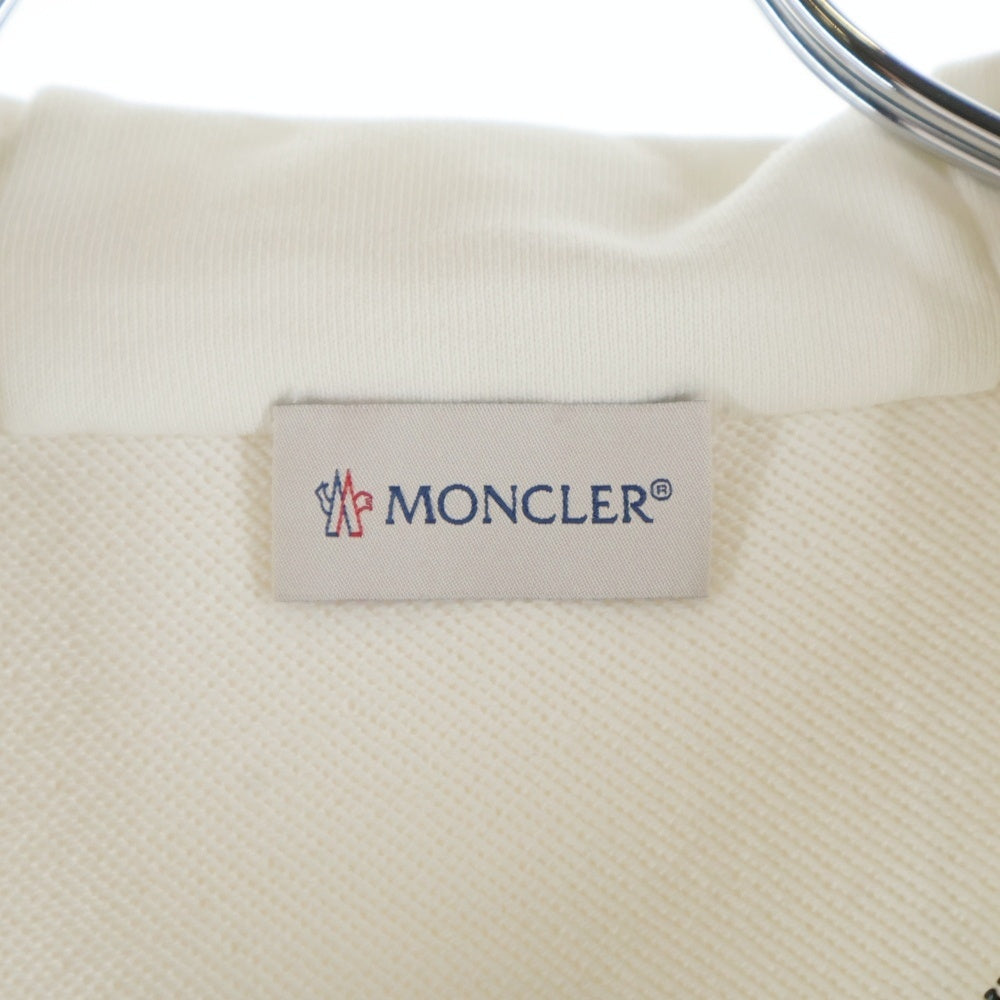 MONCLER(モンクレール) 18SS ワッペンロゴ ジップアップ スウェットパーカー フーディー ホワイト D10918417300 8098U レディース