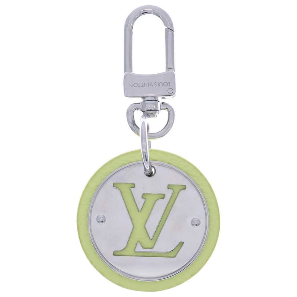 LOUIS VUITTON(ルイヴィトン) LVサークル レモン バッグチャーム キーリング キーホルダー シルバー×ライトイエロー M02470 レディース