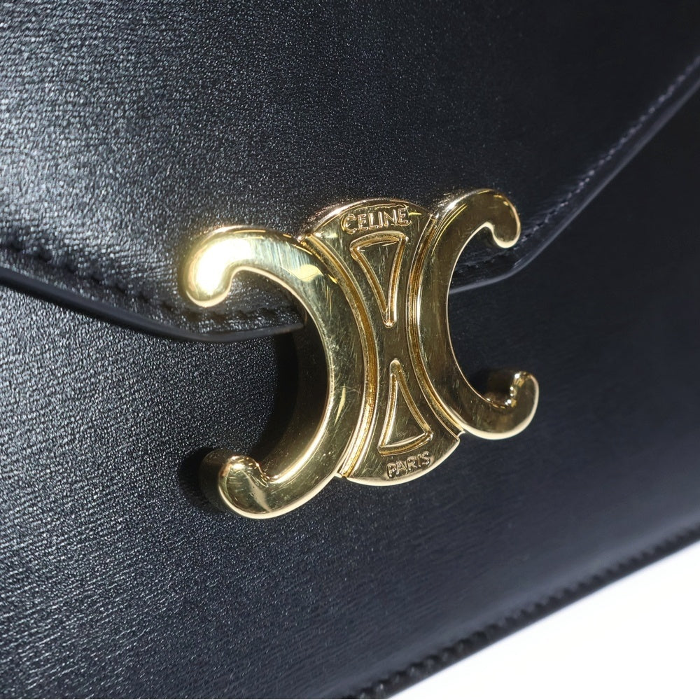 CELINE(セリーヌ) トリオンフ マーゴ ロゴプレート レザー チェーン