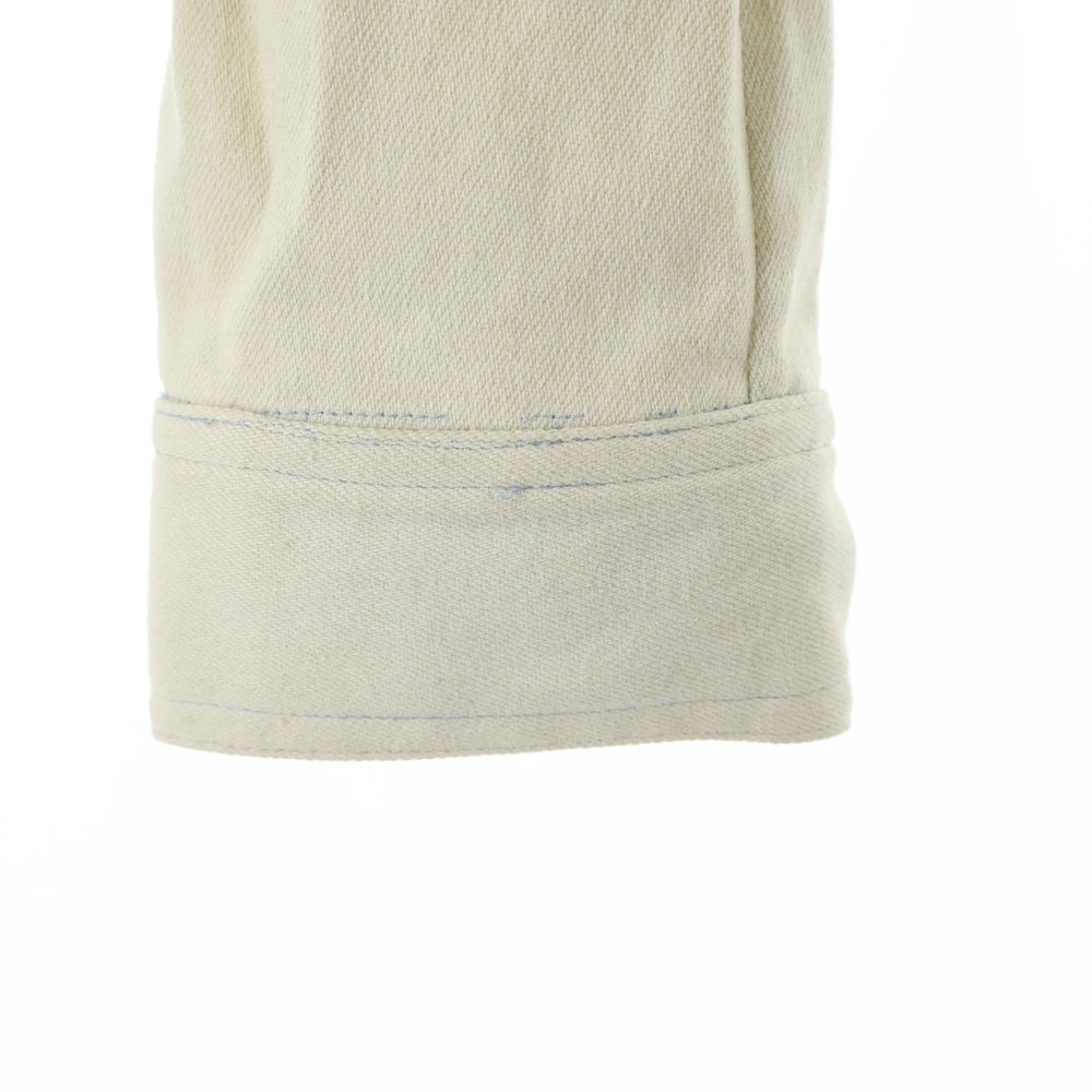 Christian Dior(クリスチャンディオール) × John Galliano ジョンガリアーノ シルクスカーフレイヤード ウォッシュ加工 デニム トラッカージャケット インディゴ レディース 1E12021111