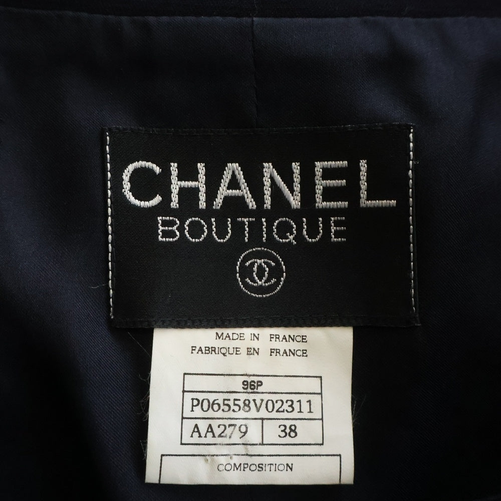 CHANEL(シャネル) 96P ココマークボタン ウール ジレベスト ネイビー レディース P06558V02311