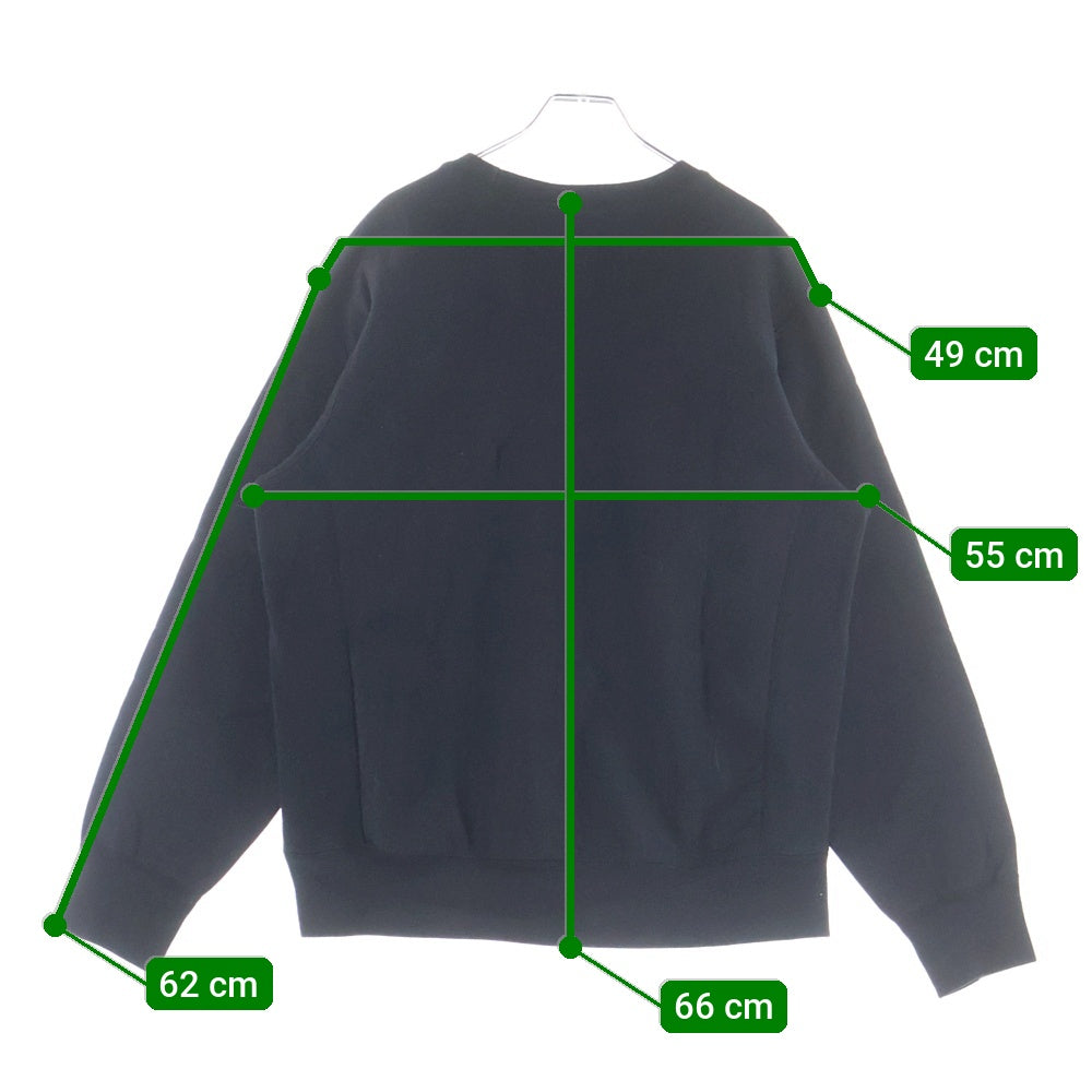 SUPREME(シュプリーム) 18AW Box Logo Crewneck ボックスロゴ刺繍 クルーネック プルオーバー スウェットトレーナー ブラック