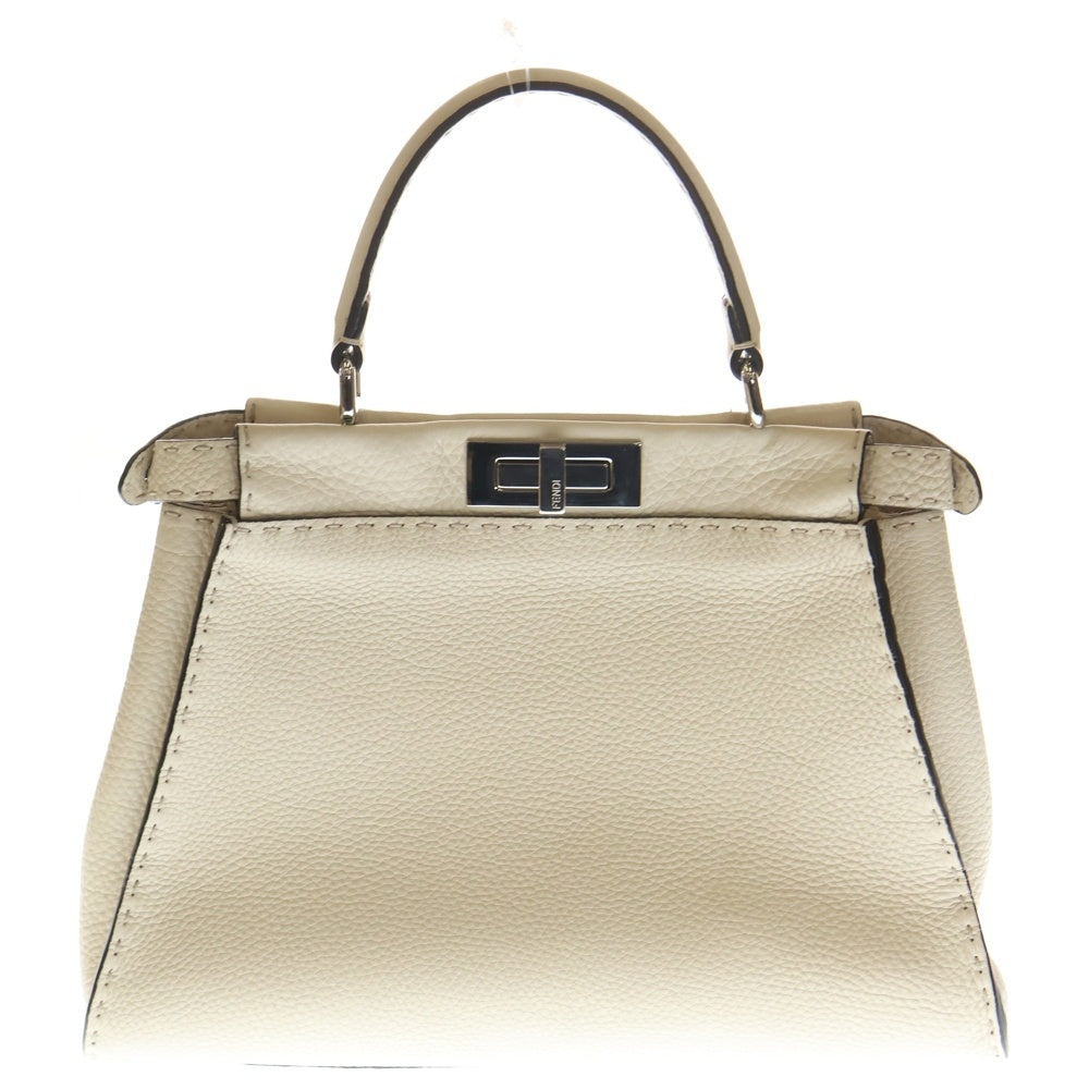 FENDI(フェンディ) ピーカブー セレリア ミディアム アイボリー レザー 8BN290