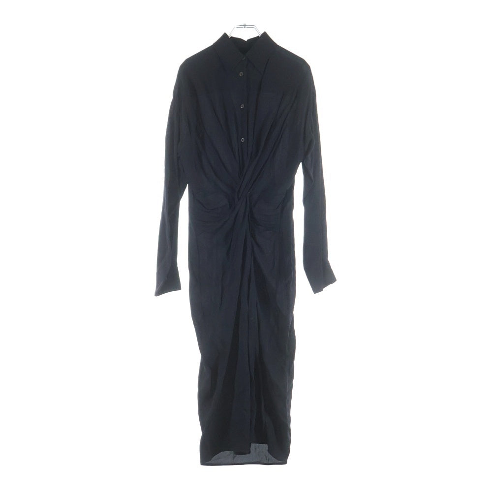 PRADA(プラダ) Sable dress サブレドレス キャミソール付ロングワンピース ブラック P3J03 レディース