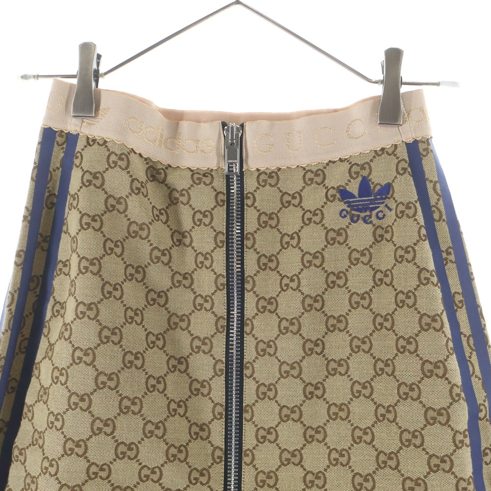 GUCCI(グッチ) ×adidas コラボ GGキャンバスロゴ刺繍サイドライン