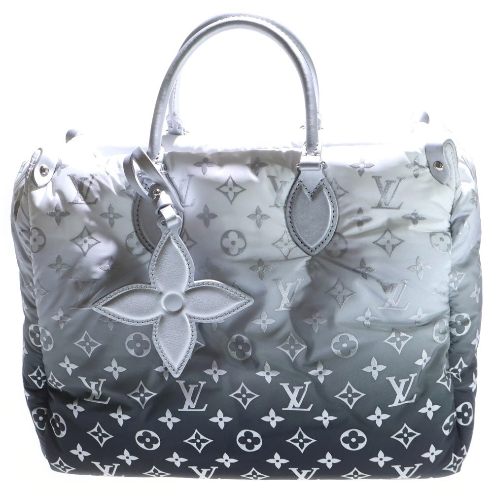 LOUIS VUITTON(ルイヴィトン) モノグラム LVスキー オンザゴーMM 2WAY ナイロンハンドバッグ トートバッグ グレー/ホワイト M11847 レディース