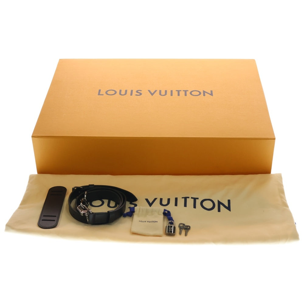 LOUIS VUITTON(ルイヴィトン) モノグラムエクリプス キーポルバンドリエール50 レザーボストンバッグ ショルダーバッグ ブラック M45392 レディース