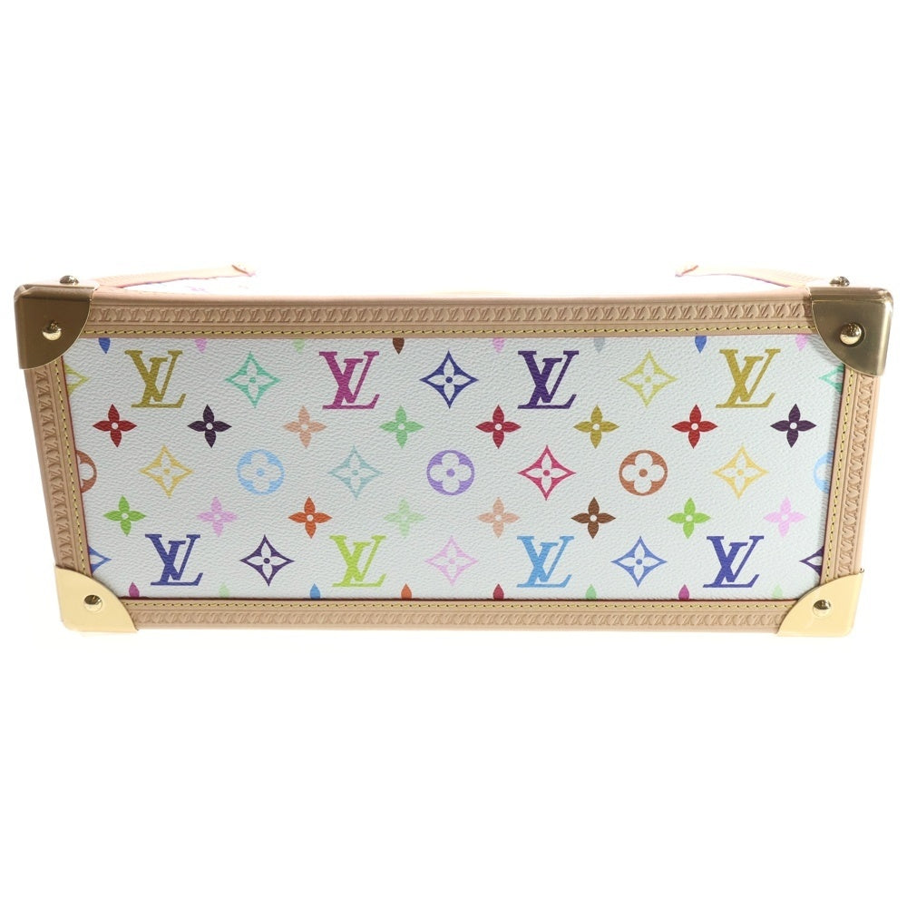 LOUIS VUITTON(ルイヴィトン) ×TM オンザゴー・トランクMM ハンドバッグ トートバッグ ホワイト×マルチカラー レザー×PVC M13079 ゴールド金具 レディース