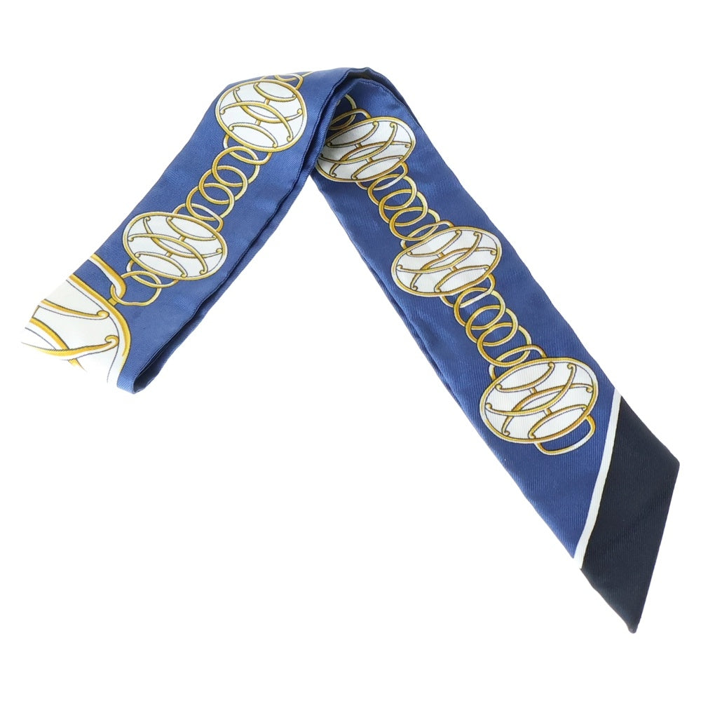 HERMES(エルメス) ツイリー シルクスカーフ Lift Profile ブルー レディース