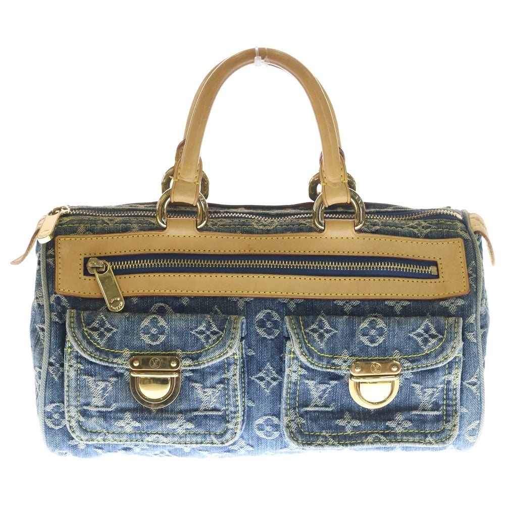 LOUIS VUITTON(ルイヴィトン) モノグラムデニム ネオスピーディ ミニボストンバッグ ハンドバッグ M95019 ブルー レディース