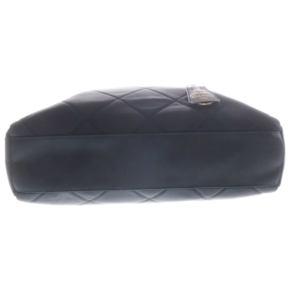 PRADA(プラダ) キルティング 2WAYバッグ ハンドバッグ ショルダーバッグ チェーンバッグ ブラック ナイロン 1BG468 ゴールド金具 レディース
