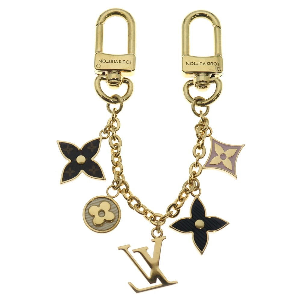 LOUIS VUITTON(ルイヴィトン) バッグチャーム・チェーン ティーン スプリング ストリート ゴールド×ブラウン×ピンク M01188 レディース