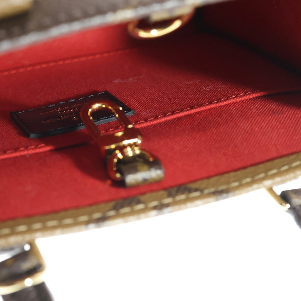 LOUIS VUITTON(ルイヴィトン) モノグラムリバース オンザゴーBB 2WAYショルダーバッグ ハンドバッグ M46839 ICタイプ ブラウン レディース