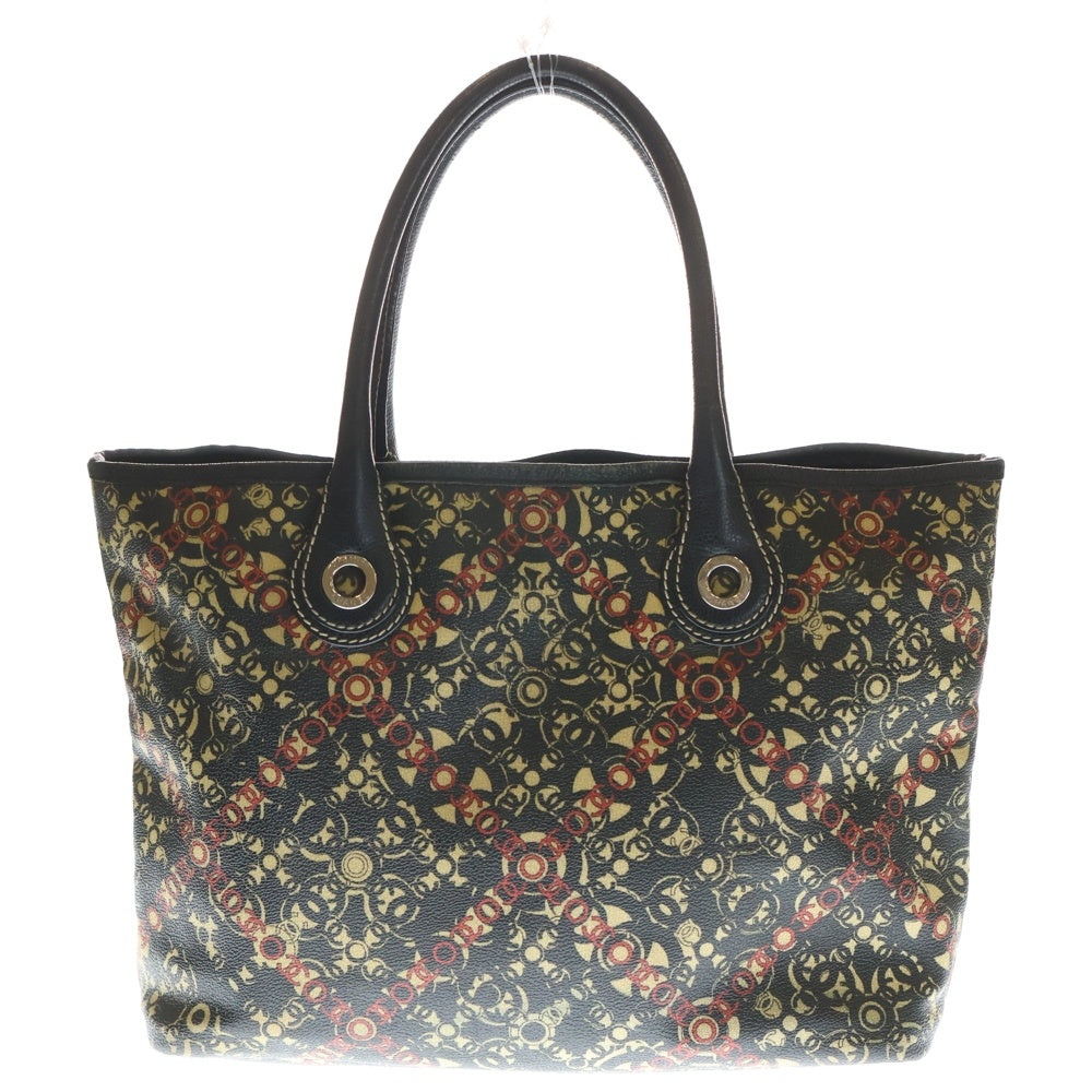 CHANEL(シャネル) ココトラベル トートバッグ ハンドバッグ アイボリー×ブラック レザー×PVC シルバー金具 レディース