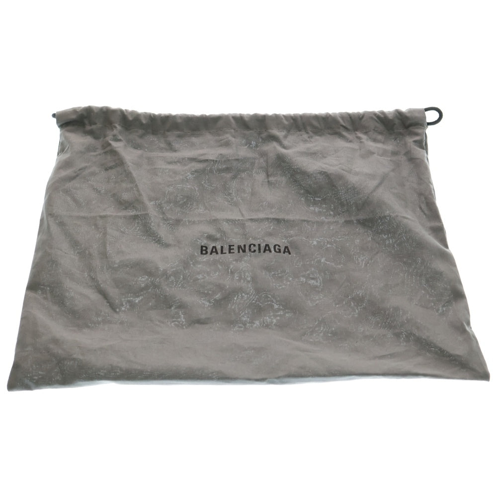 BALENCIAGA(バレンシアガ) ネイビーカバス XS トートバッグ ブラック×ホワイト キャンバス×レザー 390346