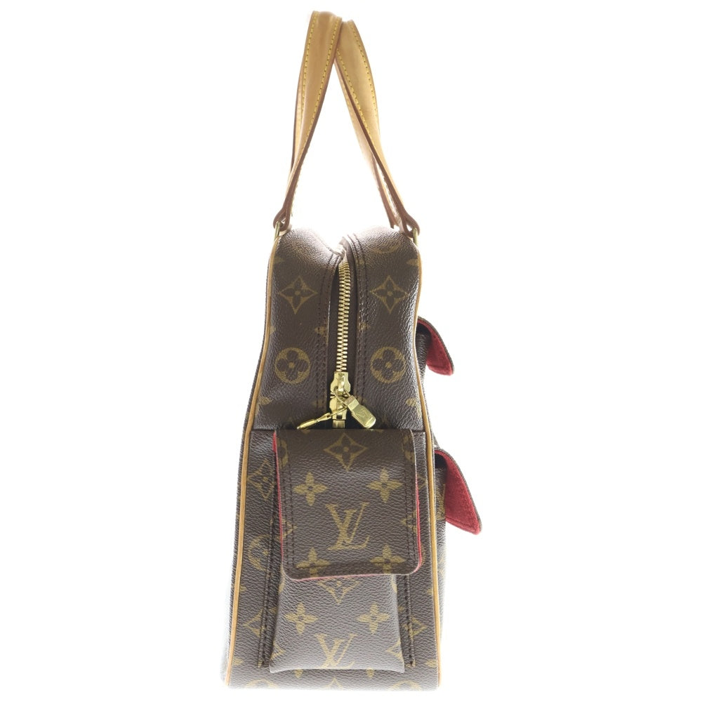 LOUIS VUITTON(ルイヴィトン) モノグラム エクサントリシテ ハンドバッグ ブラウン レザー×PVC M51161 ゴールド金具 レディース