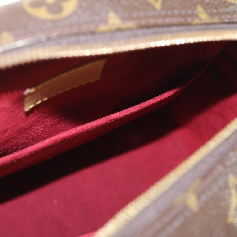 LOUIS VUITTON(ルイヴィトン) モノグラム エクサントリシテ ハンドバッグ ブラウン レザー×PVC M51161 ゴールド金具 レディース