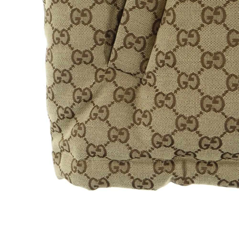 GUCCI(グッチ) GGキャンバス ダウンベスト ブラック/ベージュ 774910