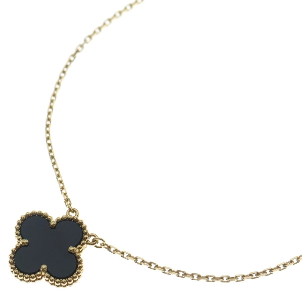 Van Cleef & Arpels(ヴァンクリーフアンドアーペル) ヴィンテージアルハンブラ オニキス K18YG イエローゴールド ジュエリー レディース