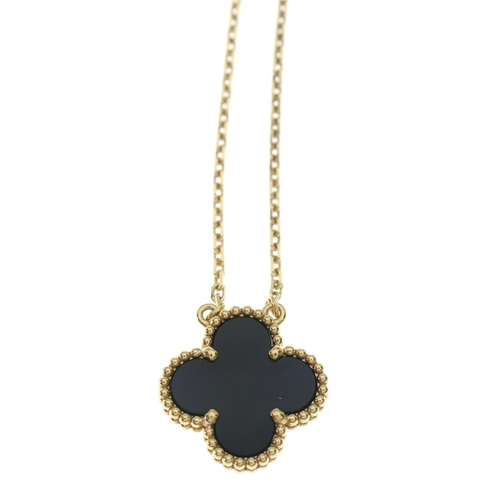 Van Cleef & Arpels(ヴァンクリーフアンドアーペル) ヴィンテージアルハンブラ オニキス K18YG イエローゴールド ジュエリー レディース