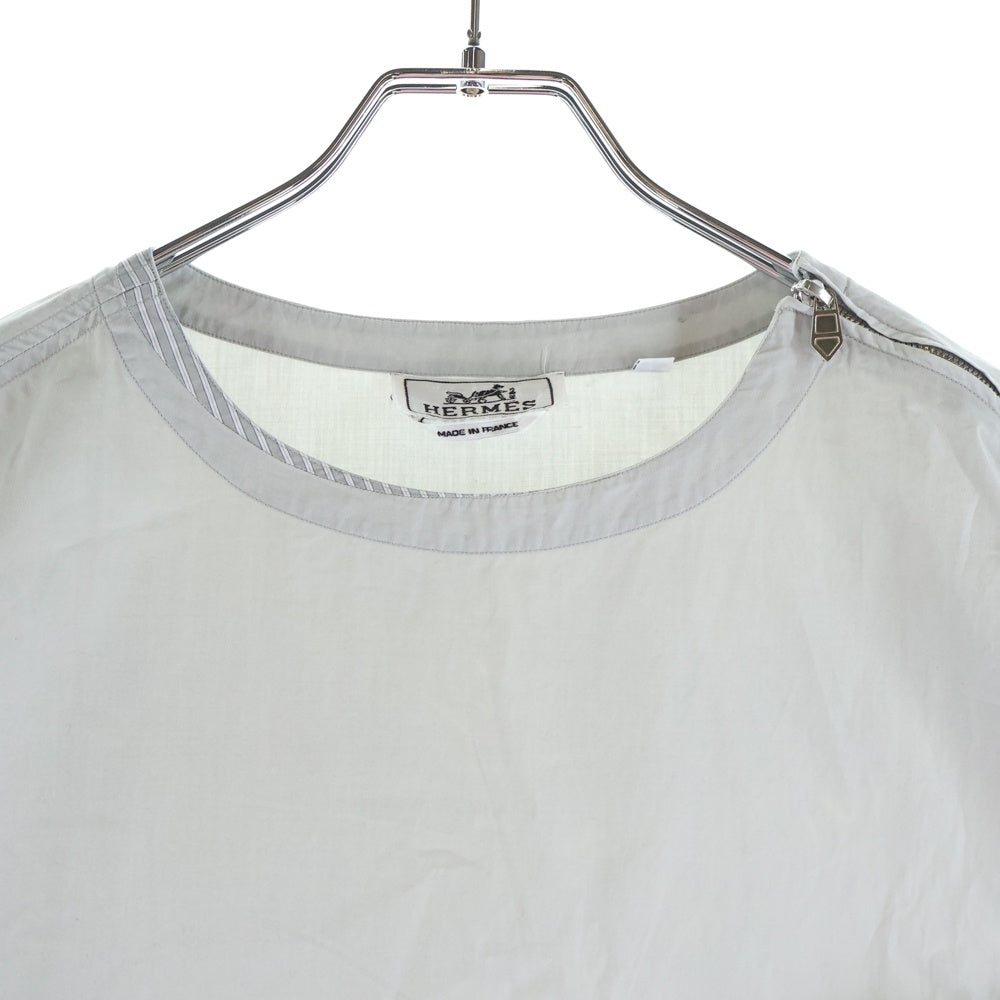 HERMES(エルメス) コットン 半袖プルオーバー グレー レディース