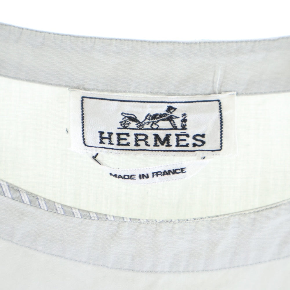 HERMES(エルメス) コットン 半袖プルオーバー グレー レディース